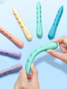 3入組馬卡龍彩色橡皮擦，隨機發送，低殘留，適用於獎品和禮品