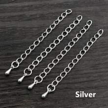20入組5*4mm 50/70mm長度延長尾鏈項鍊手鍊DIY珠寶製作配件