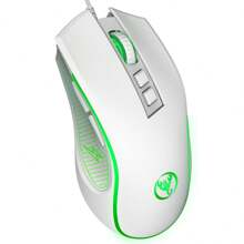 1pc USB Wired Colorful Backlit Optical Mouse, Suitable For Home, Office And Gaming
