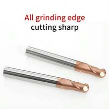 Ball Nose End Mill 2 Flutes R2.5mm R3mm Cnc End Milling Cutter For Metal Face And Slot Machining HRC58 Coated End Mills - Bronze - View 3