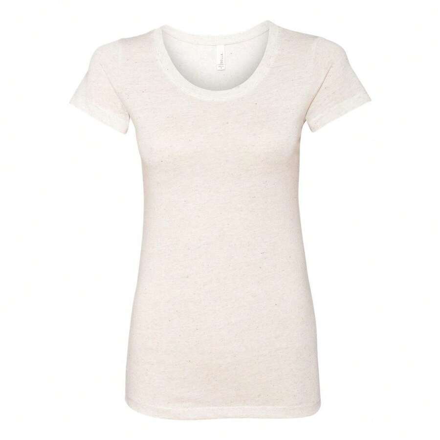 BELLA + CANVAS Women's Triblend Tee (Oatmeal Triblend) - Beige - Visa 1