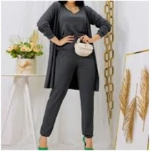Women Two-Piece Outfits - Gris - Ver 2