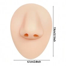 نموذج أنف سيليكون، نموذج أجزاء الجسم لممارسة الوخز بالإبر، نموذج أنف مزيف لعرض الوخز بالإبر وتعليم عرض المجوهرات
