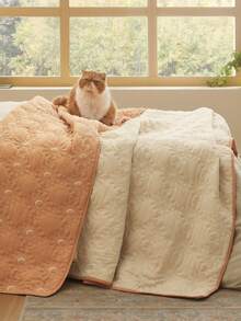 Quilt Set - Solar Pattern/Celestial/Scrollwork Coverlet - Lightweight Summer Quilt Set - Linen Bedspread - Reversible Quilt Bedding Set For All Seasons (Includes 1 Quilt, 2 Pillow Shams) - Mẫu kaki-năng lượng mặt trời - Xem 4