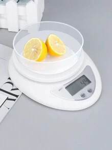1pc Household Kitchen Scale, Kilogram Weighing Scale, Baking Food Weighing Scale, Kitchen Electronic Scale - White - View 5