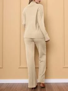 Women Two-Piece Outfits - 米色 - 查看 3