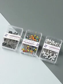 1 Box Positionsstifte und Kopfnadeln mit Kunstperle Dekoration