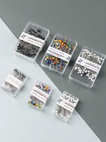 1 Box Positionsstifte und Kopfnadeln mit Kunstperle Dekoration