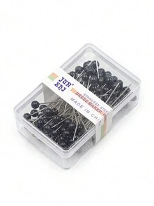 1 Box Positionsstifte und Kopfnadeln mit Kunstperle Dekoration