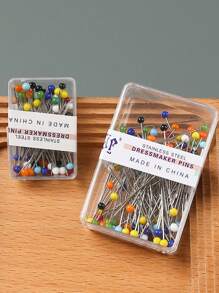 1 Box Positionsstifte und Kopfnadeln mit Kunstperle Dekoration