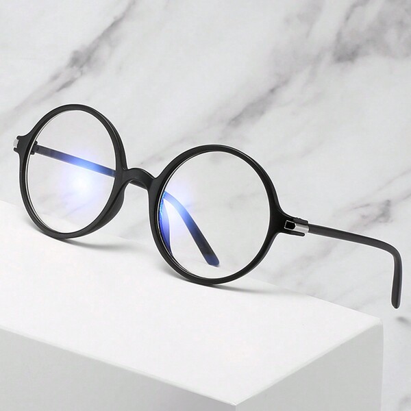Nuevo estilo coreano retro literario, montura de gafas para hombres, lentes planos, accesorios para gafas