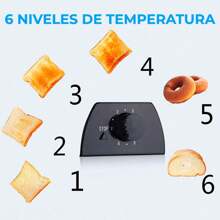 Tostadora Eléctrica De Pan 2 Rebanadas 6 Niveles - Multicolor - Ver 4