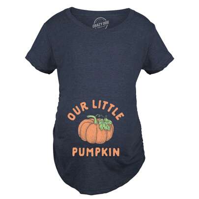 Our Little Pumpkin Maternity T Shirt Cute Pregancy Announcement Baby Shower Graphic Tee Funny Graphic Maternity Tee Cute Pregnancy Tees With Plus Sizes Pregnant