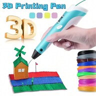 3D Drawing Pen DIY Printing Pen 3D Doodling Toy Art Tool Birthday/Christmas Gift 9m/25m/50m/100m PLA Filament Refills (Consumable)