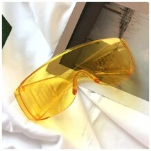 1 件装防护眼镜防冲击防溅防尘眼镜男女款户外和实验室使用眼镜配件