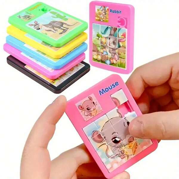 Christmas Decoration 3pcs/10pcs Cute Animal Jigsaw Puzzle Toys - Perfect Birthday Party Favors, Pinata Fillers, And Easter Gifts (RandomColors)