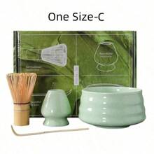 4pcs Japanese Matcha Set Bamboo Whisk Teaspoon Tea Sets Indoor Beverage Shop Tea-Making Tools Accessories Back To School - White - View 17