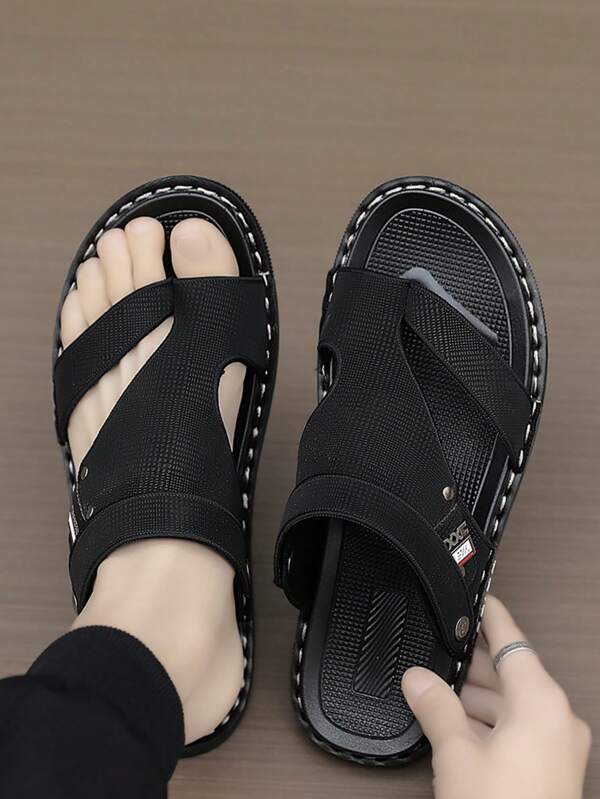 Summer New Men Sandals Non-Slip Wear-Resistant Dual-Use Slippers Men Shoes