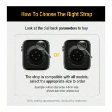 1pc Women's Double Heart Buckle Rhinestone Leather Watch Band, Suitable For 38/40/41/44/45/49/42/46mm S11/SE3/Ultra3/Ultra/SE/SE2/10/9/8/7/6/5/4/3/2/1 - White - View 11