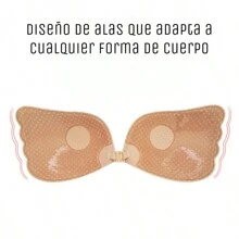 Brasier invisible reutilizable lavable, brasier con push up Sujetador adhesivo sin tirantes diseño push up invisibles, - Light Beige - Ver 4