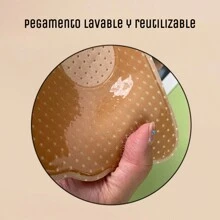 Brasier invisible reutilizable lavable, brasier con push up Sujetador adhesivo sin tirantes diseño push up invisibles, - Light Beige - Ver 8