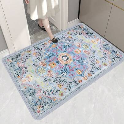 Entryway Floor Mats Foot Mats Entryway Non-Slip Mats Creative Patterns Rugs Entry Level Bedroom Home Entryway Floor Mats Non-Slip For All Rooms Bohemian Floor Mats