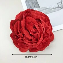 1入時尚16CM布質花形胸針，女士配飾 - 花朵 - 查看 6