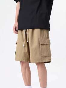 Men Shorts - Khaki - View 1