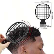 4 Pcs/Set Hair Sponge Set, Curly Hair Sponge Gloves, Metallic Hair Comb, Curly Hair Comb, Barber Salon Daily Use Of Oil Tinfoil Hair Comb Set Pink Accessories Sponge Hair Men ,Barber, Men Accessories