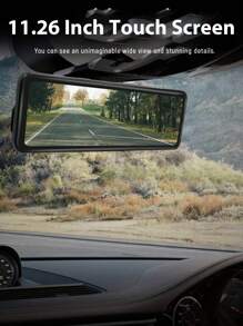 E-ACE 12英寸IPS觸控汽車DVR 2K流媒體醫學後視鏡行車記錄儀雙鏡頭支持GPS 1080P後攝像頭GPS WIFI G-sensor，循環錄製，停車監視，時間和數據顯示，寬動態範圍，畫中畫顯示，自動啟動/關閉觸控IPS屏幕行車記錄儀雙鏡頭行車記錄儀錄像機停車監視器黑匣子行車記錄儀汽車智能系統錄像機行車記錄儀行車攝影機Android Auto後視攝像頭行車記錄儀用品汽車攝像頭Android Auto行車記錄儀汽車智能系統 - A45 With 6M Rear View Camera and GPS And BL - 查看 3