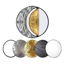 Fotografia Foto Refletor Cinco em Um Portátil Placa de Luz Dobrável para Foto 30/60/110CM