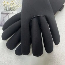 1 Pair 3mm Neoprene Water Sports Gloves For Men And Women, Anti-Slip Surfing Snorkeling Diving Gloves, Beach Essentials, Beach Accessories, Pool Float - Black - View 4