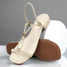 SOLAMELLO Women Flat Sandals - White - View 7