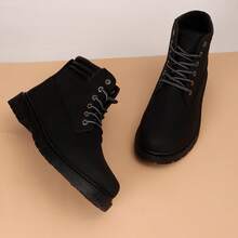 Botas NEW FOREST POLO CLUB Uso Rudo Para Hombre Estilo Urbano Vinipiel Casual - Negro - Ver 3