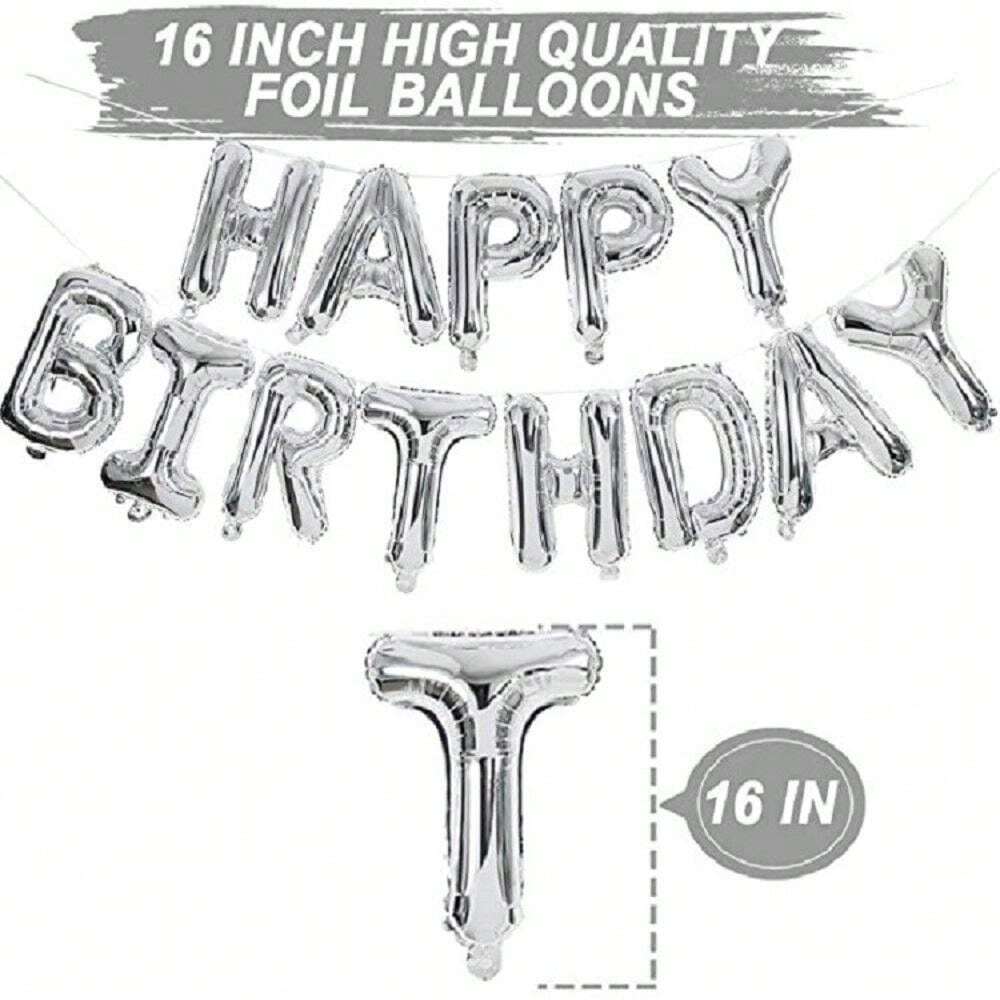 HOUSE OF PARTY Happy Birthday Balloon - 16 Inch | Red Mylar