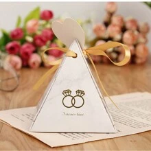Triangular Pyramid Marble Candy Box Wedding Favors And Gifts Boxes Chocolate Box For Guests Giveaways Boxes Party Supplies,Christmas