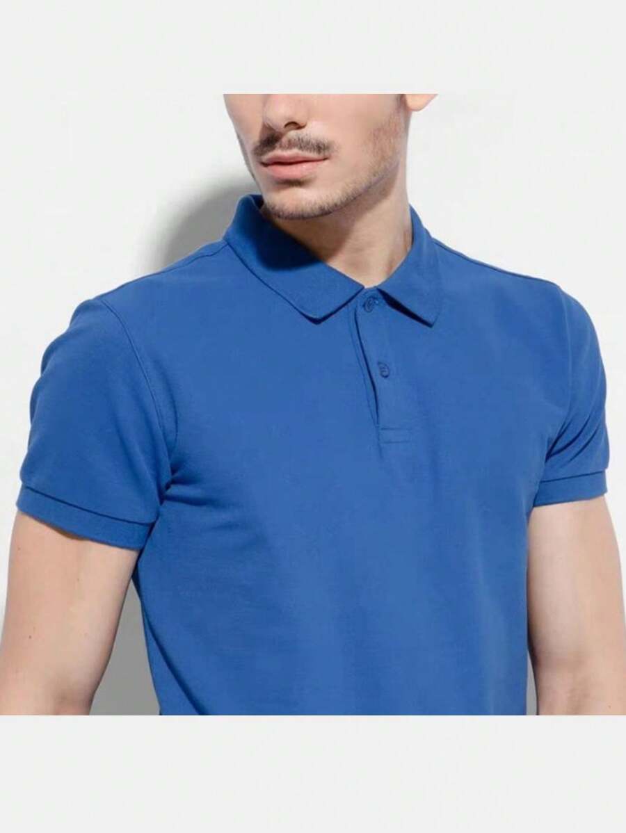 Men Polo Shirts - Xanh đậm - Xem 1
