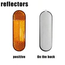 Electric Scooter Safety Front Fork ABS Reflective Tube Night Warning Reflector Compatible With Xiaomi 1S Pro Pro2 M365 E-Scooter Sticker Shell Parts - Yellow - View 8