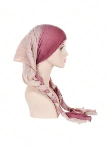 Fashionable All-Matching Turban, New Style, Hand-Woven Braid Turban, Scarf, Ladies Hat. Bonnet Hair Bonnet Turban - Multicolor - View 17