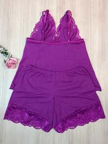 Women Nightgowns & Sleepshirts - Purple - View 4