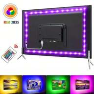 1 uppsättning USB DIY-bakgrundsbelysning TV-ljusbälte, 3.28FT/9.84FT SMD 2835 LED flexibelt skåpljus för heminredning