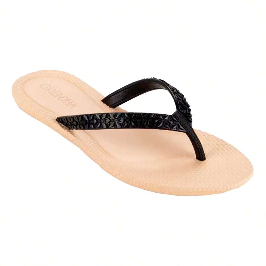 Grendha Women Flip-Flops - Màu be/Đen - Xem 1