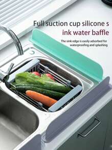 Protège-éclaboussures de lavabo de cuisine 1 pièce, accessoire de lavabo de cuisine, tampon absorbant d"eau du robinet, planche à évier adaptable, lavable et réutilisable, cadeaux de pendaison de crémaillère