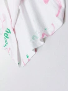 zosee Young Girl Cute Printed Short-Sleeved T-Shirt, Summer Clothes 2024 New Short-Sleeved Stylish Little Girl Top For Beach Party