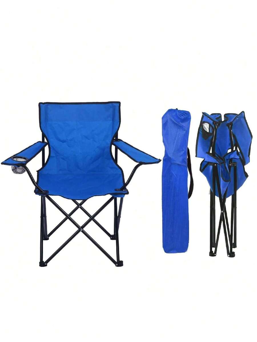 Picnic Folding Table And Chairs - Blue - View 1