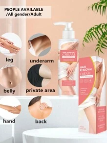 女用脫毛膏，除腿毛和陰毛，高級脫毛膏-肌膚友好、無痛、完美的脫毛膏，是脫毛的絕佳選擇，敏感配方適合所有皮膚類型(5.07 FL.OZ/150ML)