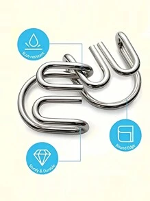 24 szt./8 szt. Metalowa łamigłówka dla dzieci, metalowa edukacyjna zabawka łamigłówka odblokowuje interaktywne gry rodzic-dziecko, ćwiczy zdolność myślenia dzieci, poprawia ich zdolności manualne i przygotowuje idealny edukacyjny prezent urodzinowy dla dzieci, gry, puzzle, gra, gry, gra, puzzle, kolor> gra mózgowa, magnetyczna gra w szachy, wypełniacze skarpet dla dzieci