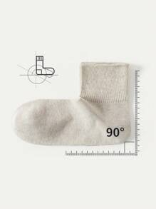 3pcs/4pcs/6pcs/12pcs Men's Loose Top Socks, Middle-Aged & Elderly Wide Mouth Non-Binding Ankle Socks, Plus Size, Solid Black/White/Gray, Casual Cotton Socks For Daily Wear, Fall