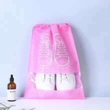 Paquete de 10 Bolsas para zapatos de tela no tejida reutilizables - Organizadores de viaje antipolvo para zapatos - Tamaños medianos y grandes - Multicolor - Ver 8