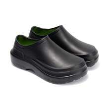 Zapatos de chef a prueba de aceite, agua, resbalones y suciedad, zapatos de trabajo para interiores - Negro - Ver 5